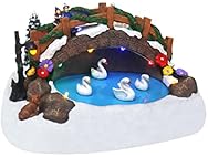 Swimming Swans Christmas Village