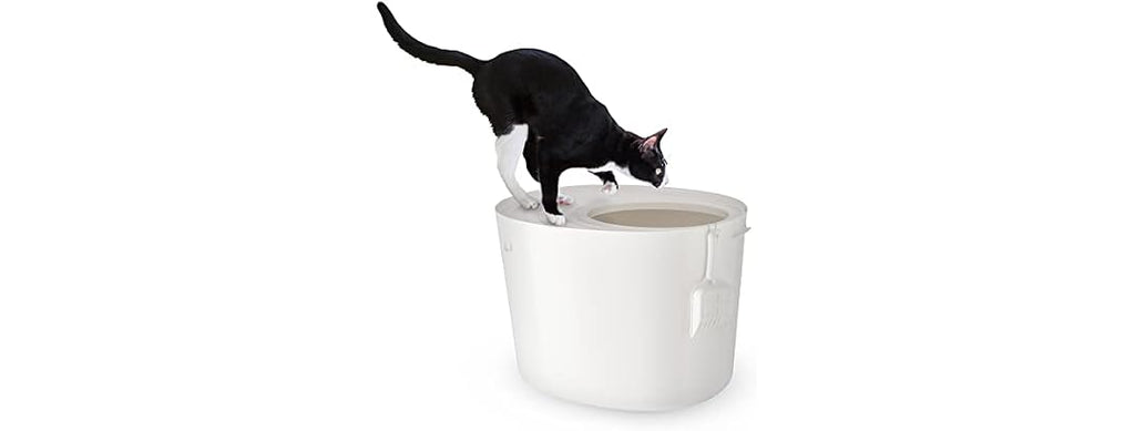 Iris Ohyama, Plastic Litter Box with Top Entr