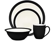 Noritake Colorwave Graphite 4-Piece Curve Place Setting, Service for 1
