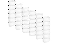 Superio Clear Storage Box with Lid, 2.5 Quart 36 Pack