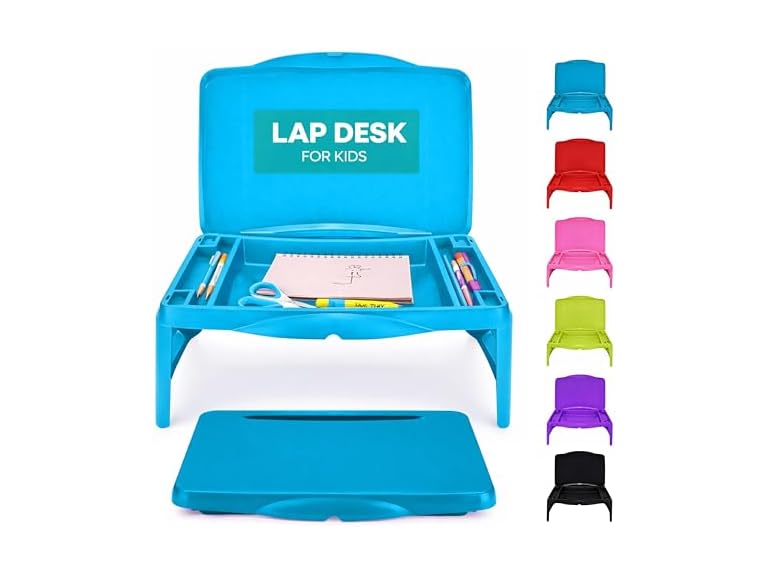 Foldable Kids Lap Tray with Storage