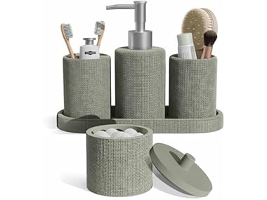 Clara Clark Bathroom Set - Sage Green