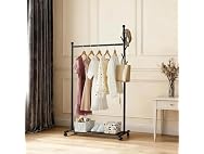 Takywep 41.34'' Length Standing Coat Rack with Wheels