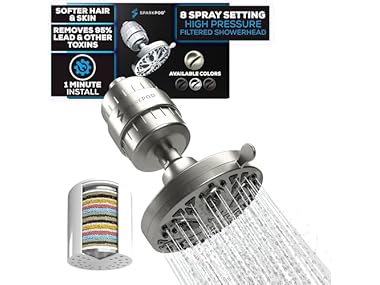 5" Round 23-Stage Filter Shower Head