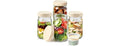 EKACO 4 Pack Glass Salad Jars 32 Oz - Leakproof Mason Jars