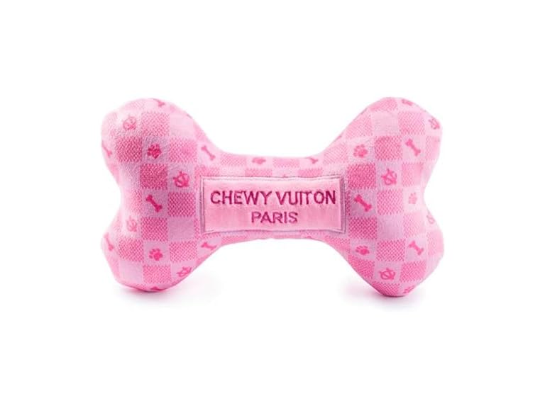 Haute Diggity Dog Chewy Vuiton Bone Plush Squ