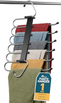 Black Space Saving Pants Hangers 1 Pack