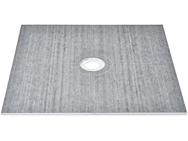 Shower Curb Kit, 72"x72" Shower Pan Kit with