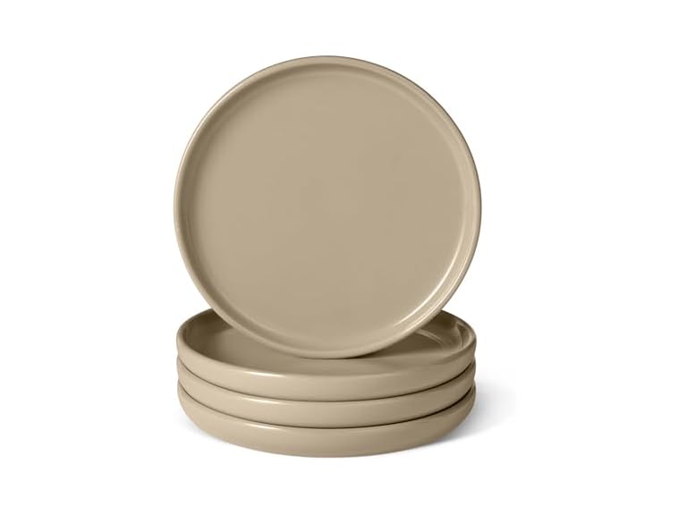 Amazon Basics Glazed Stoneware Salad Plates