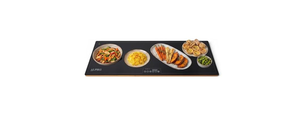 Alpha Living Warming Tray for Food – 40 Inch Glass Top Food Warmer