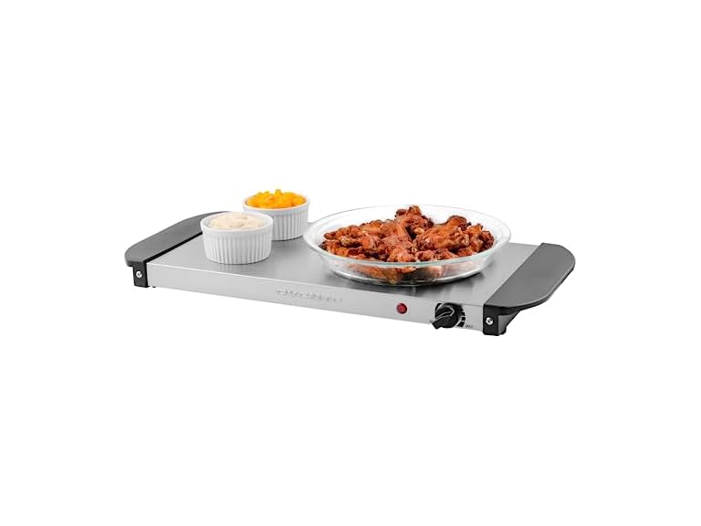 OVENTE Electric Warming Tray Silver