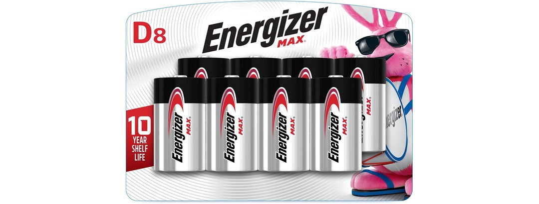 (8 PACK) Energizer MAX D Alkaline Batteries