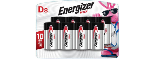 (8 PACK) Energizer MAX D Alkaline Batteries