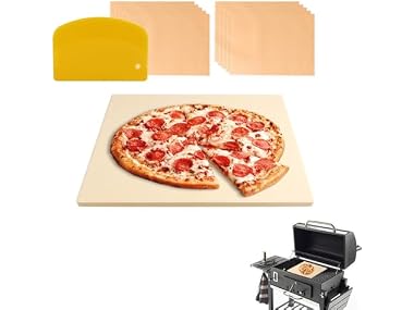 MAXTBEE 15x12 Inch Rectangle Pizza Stone
