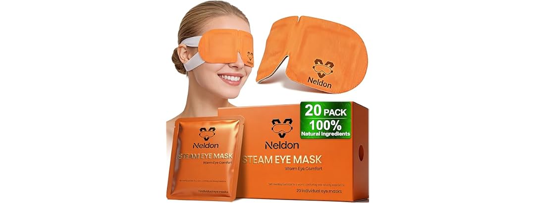 Neldon 20 Pack Steam Eye Mask Disposable