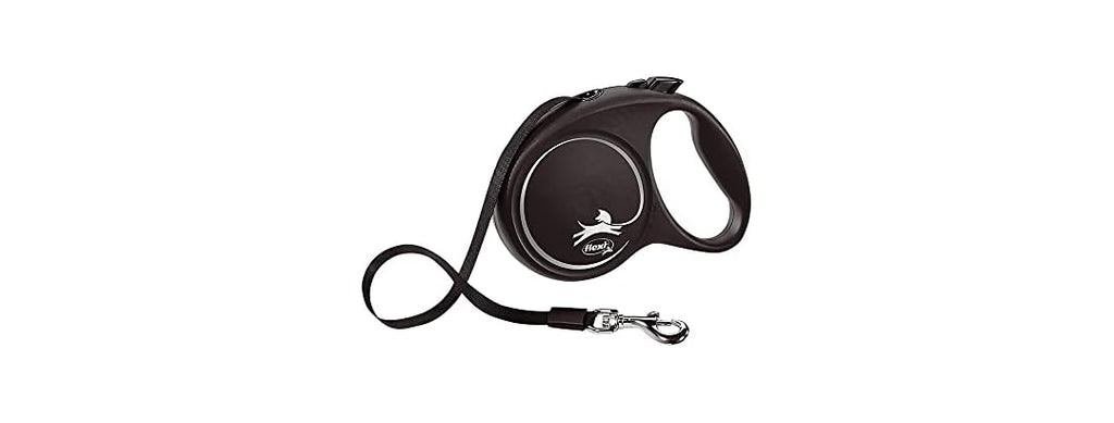 Flexi Black Design Tape Black Retractable Leash