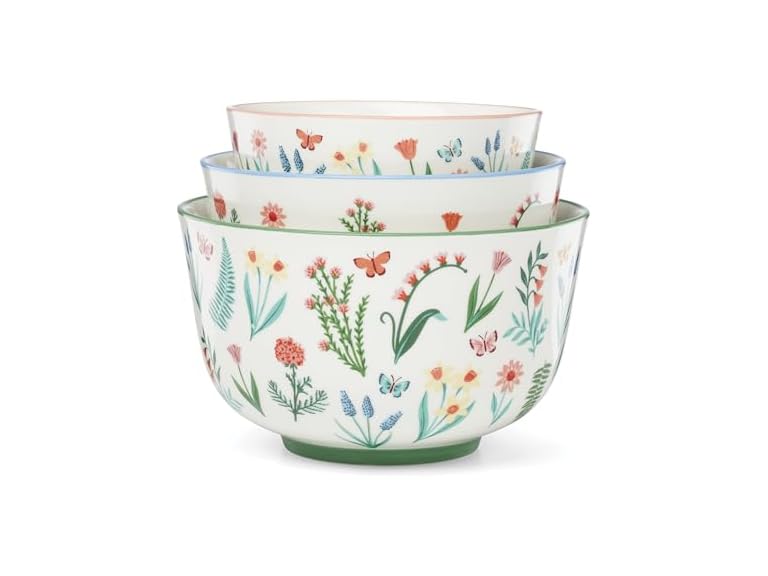 Oneida Serveware, First Blooms Nesting Bowls Set Of 3