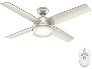 Hunter Fan 52" Contemporary Matte Nickel I/O