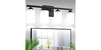 4-Light Bathroom Light Fixtures, 27" Modern Vanity Lights