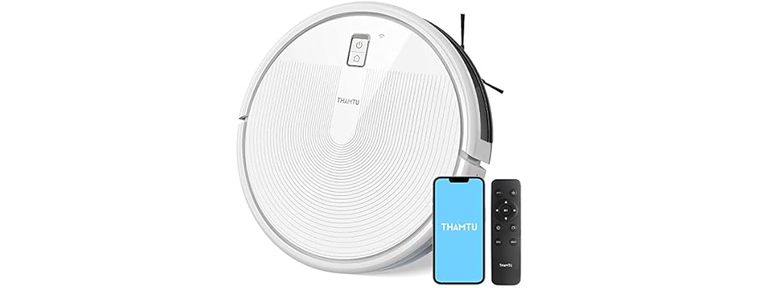 Thamtu G10 Robot Vacuum with 2700Pa Suction (White)