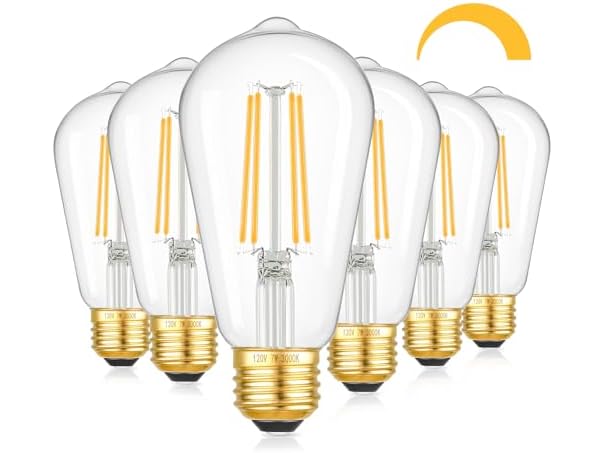 Kondras 7W Dimmable LED Light Bulbs, 60Watt Warm Light