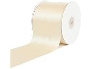 Satin Ribbon 3" 25 Yards Ivory