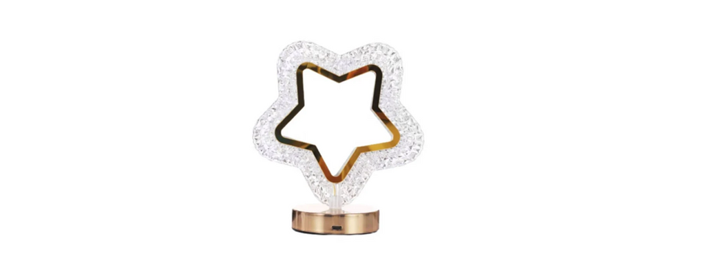 Rechargeable 3000K-7000K LED Acrylic Crystal Touch