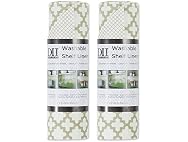 DII Shelf Liner Non-Adhesive CCream Lattice, 12x120, 2 Piece