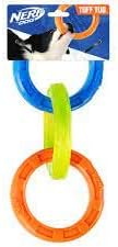 Nerf Nerf Dog 10.5in TPR 3 Ring Tug -