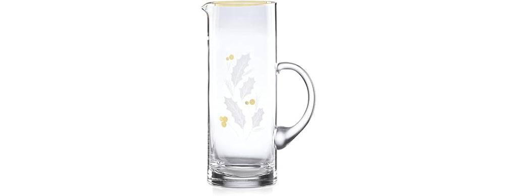 Lenox  Holiday Gold Pitcher, Christmas Theme