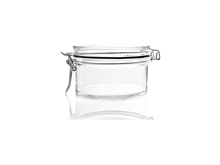 Mason Flat Jar, 10 oz - Glass, Case Pack of 24