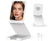 LAMPICK Travel Makeup Mirror with Lights