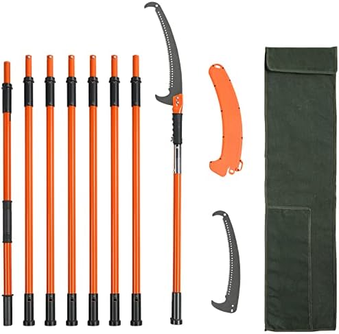 Manual Pole Saw, 7.3-27 ft Extendable Tree