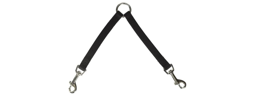 Hamilton Coupler for Two Walking Dogs, Black