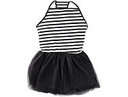 Midlee Elegant Black & White Stripe Tutu
