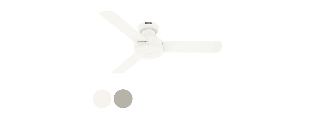 Hunter Fan 44" 3-Blade, Matte White