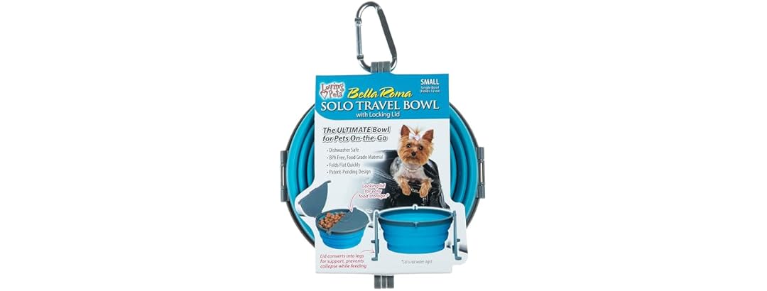 Loving Pets Bella Roma Collapsible Dog Bowls