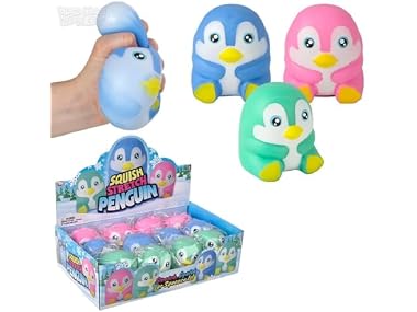 3.5 Inch Squish and Stretch Penguin Toy – 12 Count Display