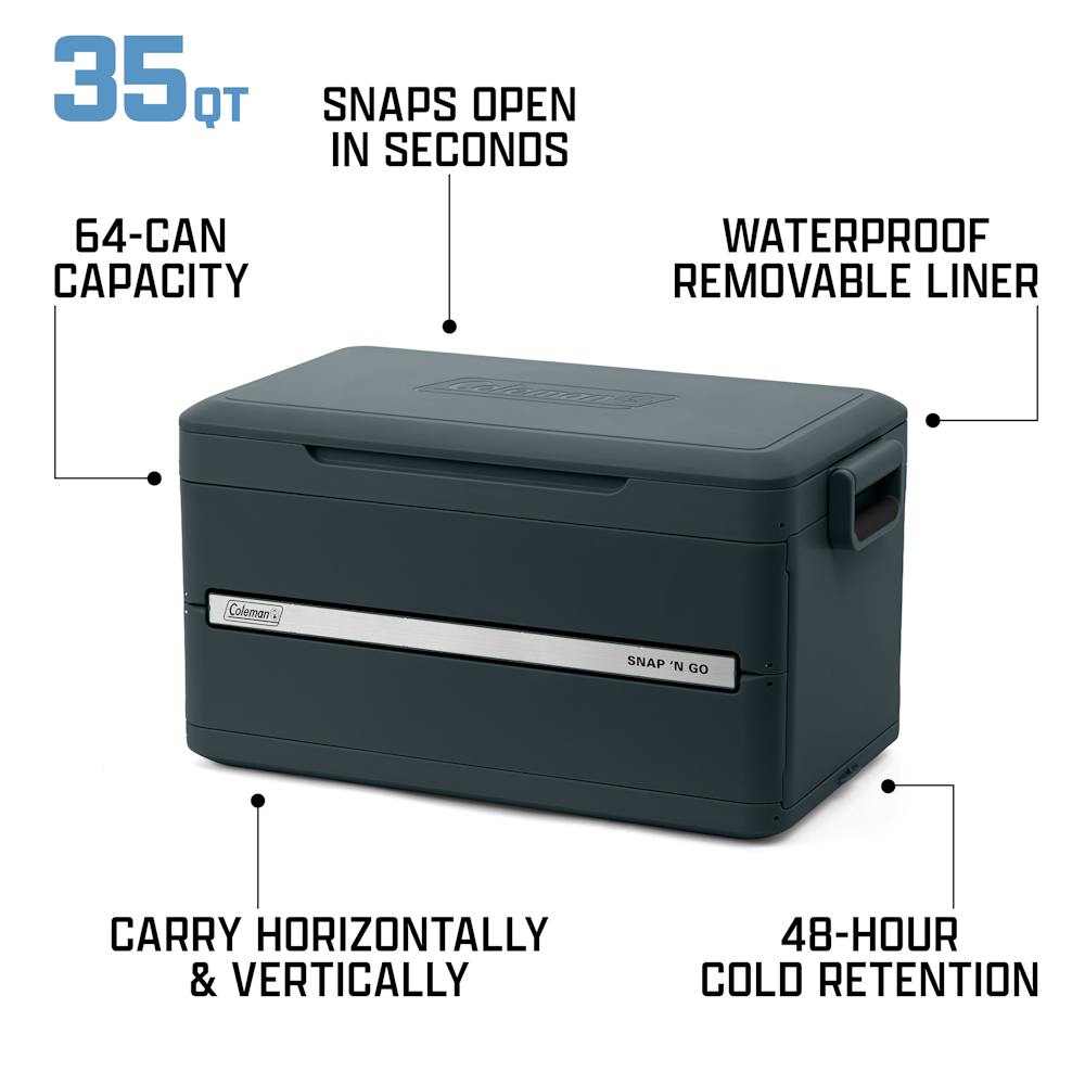 Snap 'N Go 35-Quart Collapsible Hard Cooler