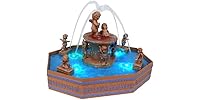 Christmas Village Fountain Scene