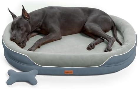 CWAWZ Dark Grey XXL Orthopedic Dog Bed 53"