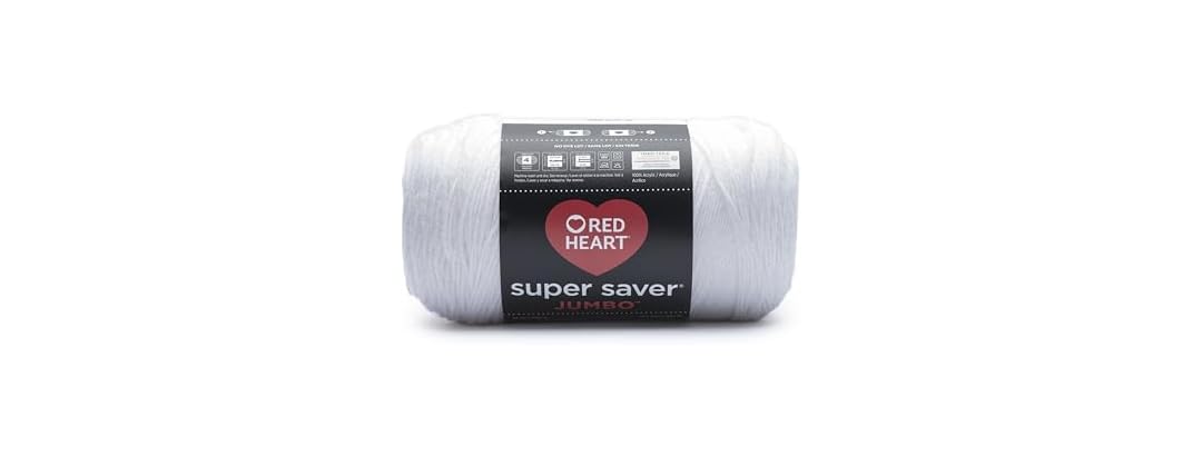 Red Heart Super Saver Jumbo Yarn, White