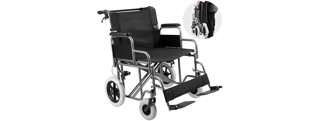 VEVOR Wheelchair, Carbon Steel