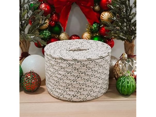Colonial Mills Wool Lidded Crock Basket