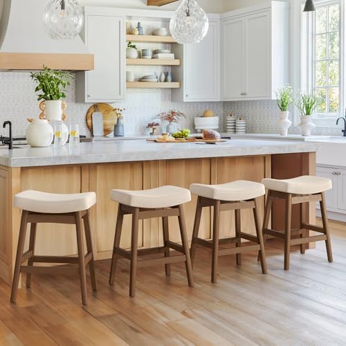 Cozyman Bar Stools Set of 4 Linen Color