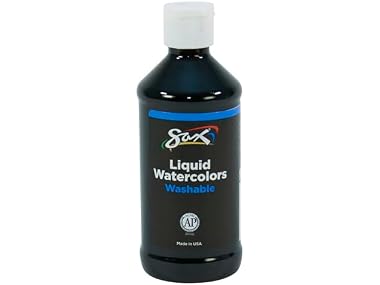 Sax Watercolor Liquid Paint Black 8oz
