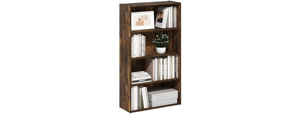 Furinno PASIR Book Shelf, 4-Tier Bookshelf