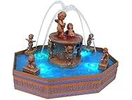 Christmas Village Fountain Scene