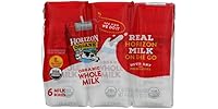 HORIZON ORGANIC Organic Whole Milk 6pk, 48 FZ