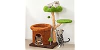 Fansafurn Cute Cat Tree with Scratching Posts